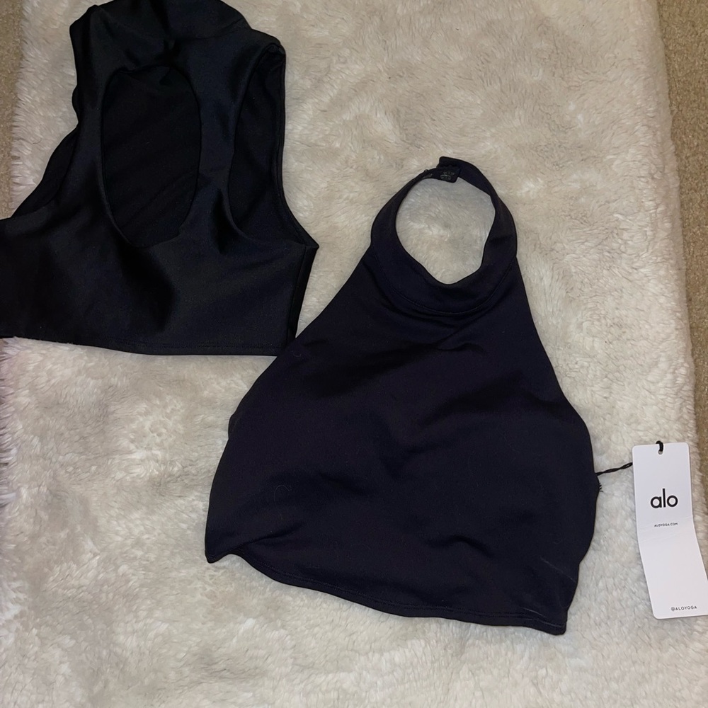 Alo Black Halter Top